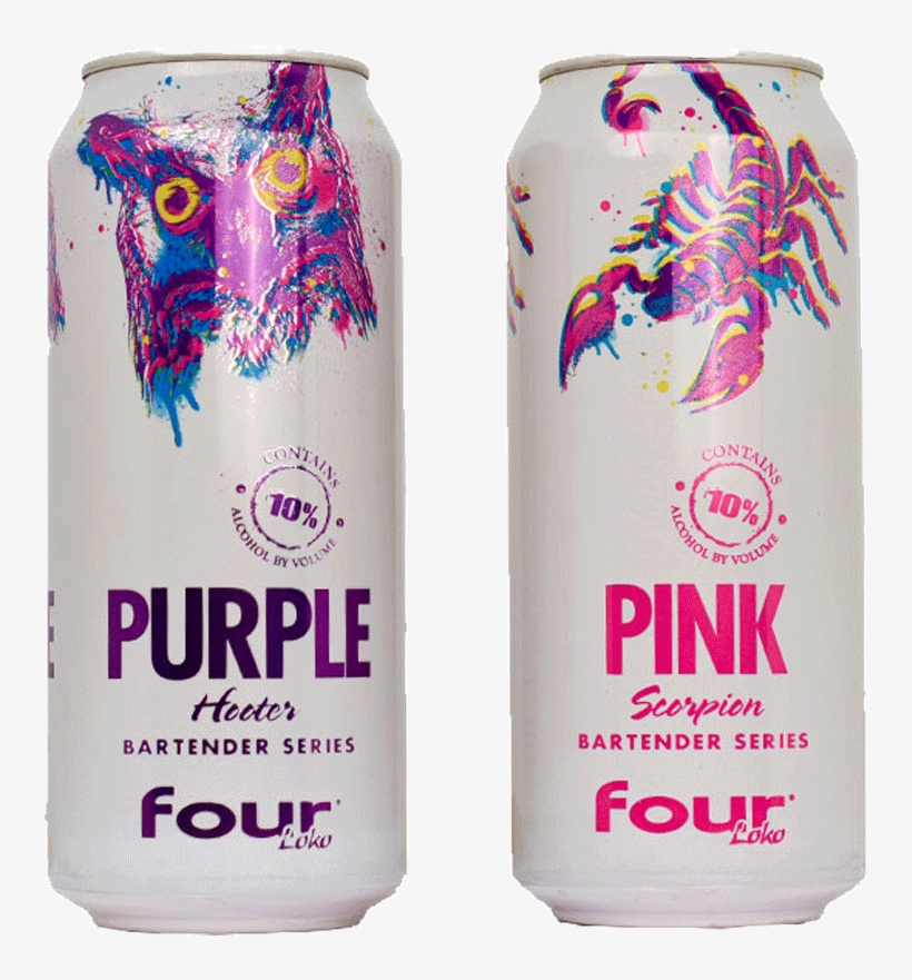 Two Cans Of The United States Imported Four Rock Four, transparent png download