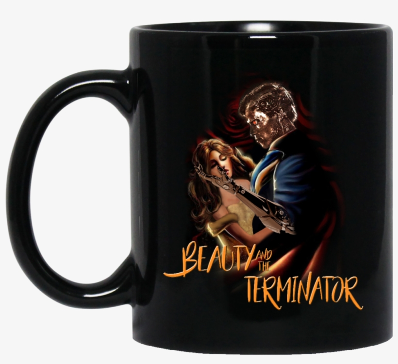 Beauty And The Beast Mug Beauty And The Terminator - Mug Coding, transparent png download