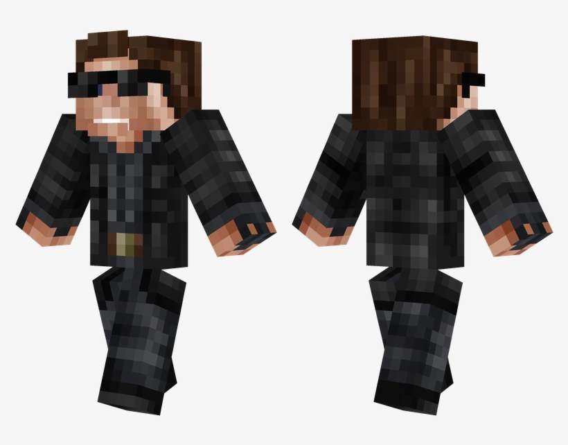The Terminator - Skin De Minecraft, transparent png download