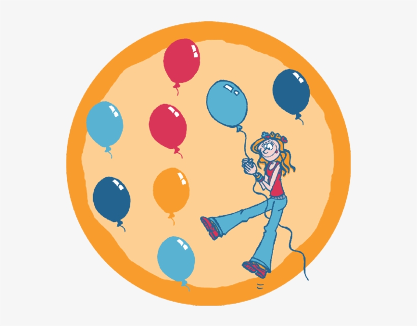 Balloons Round Coaster - Illustration, transparent png download