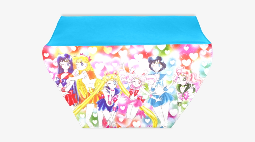 Sailor Moon Crystal Print Leather Clutch Bag Multifunctional - Sailor Scouts, transparent png download