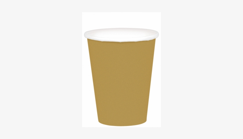 Amscan Paper Cup 266ml P20 Light Gold - Flowerpot, transparent png download