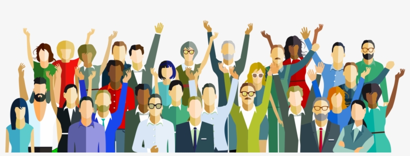Humanity & Transparency - Transparent Cheering Group Clipart, transparent png download
