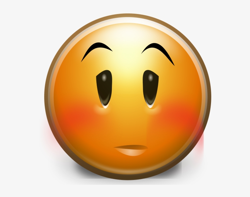 File - Gnome3-embarrassed - Svg - Embarrassed Smiley, transparent png download