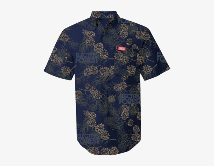 Custom Electric Forest Acorn "hawaiian" Shirt - Hawaii, transparent png download