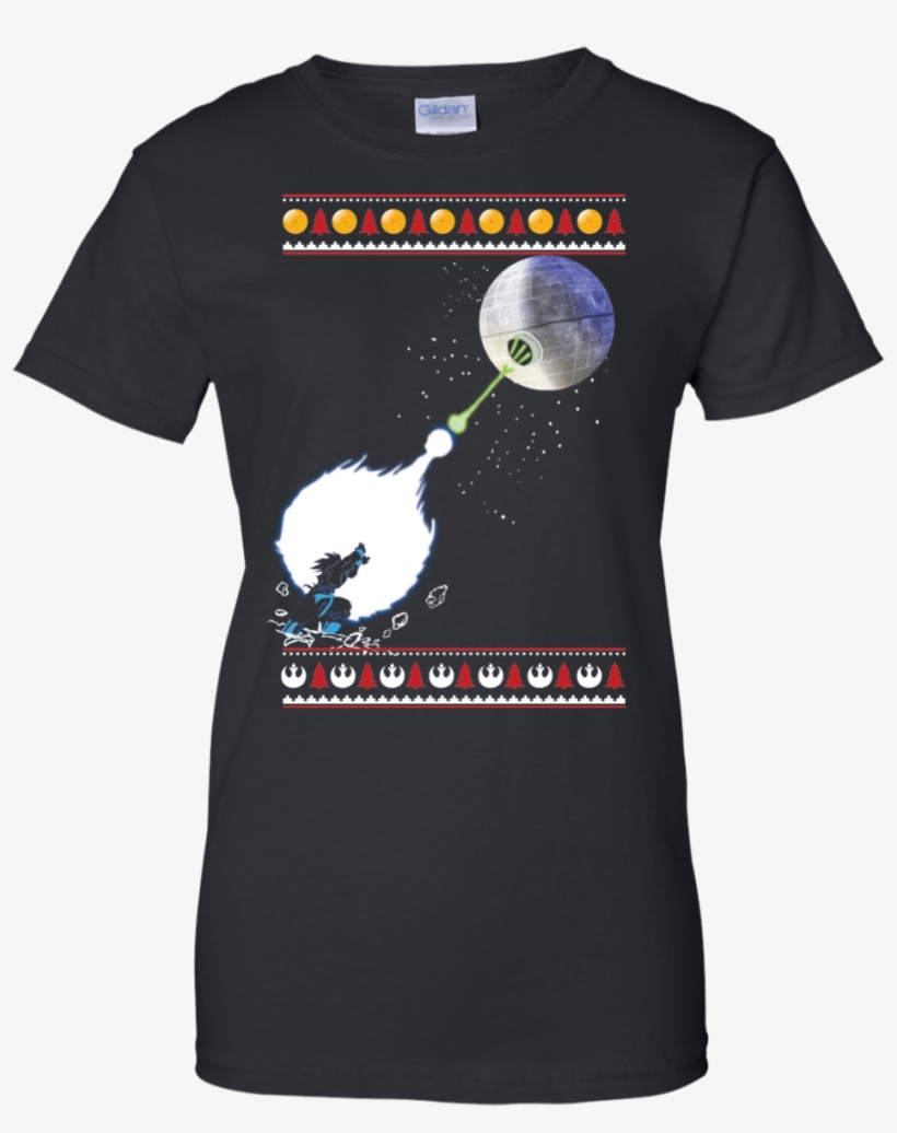 Dragon Ball & Star Wars Goku Kamehameha Death Star - Bunkieshop Dead - Stocking Kiss T Shirt & Hoodie, transparent png download