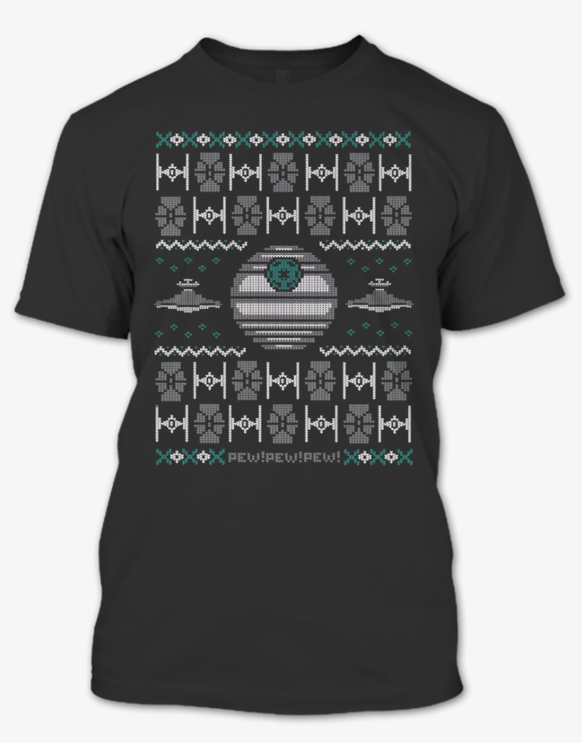 A Black T-shirt With The Shopify Logo - Christmas Tshirt Daddy, transparent png download