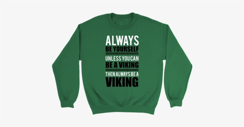 God Shield Sweatshirt Viking - Crew Neck, transparent png download