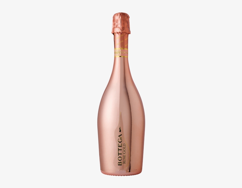 Bottega Liquid Metals Rose Gold Bottle - Bottega Rose Gold Rose Sparkling Wine, transparent png download