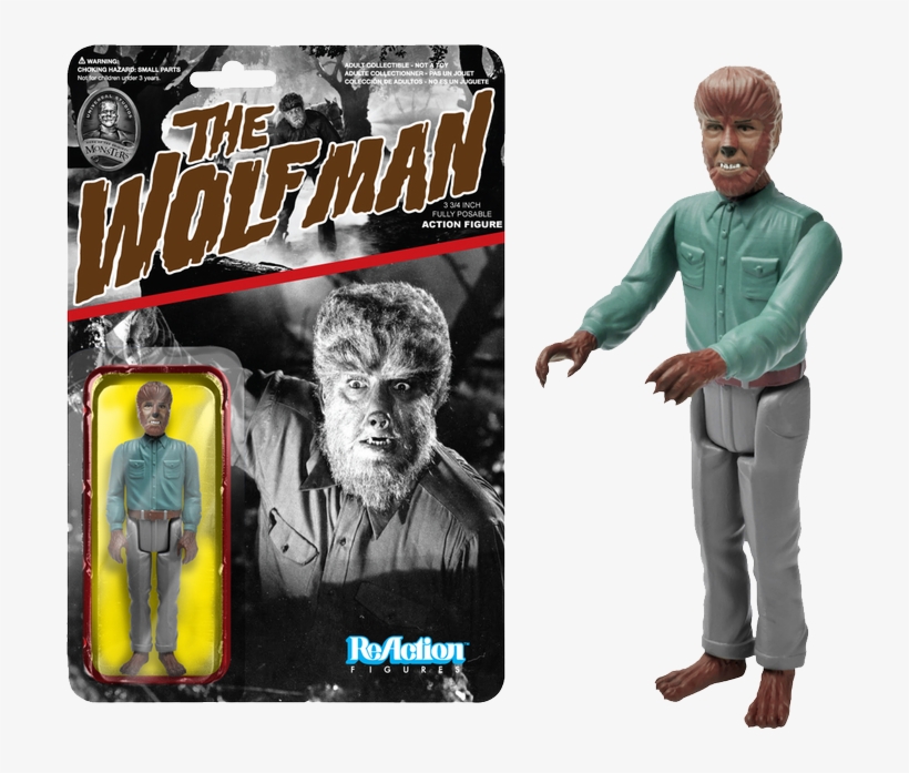 Wolfman Reaction Figure - Reaction Figures Universal Monsters, transparent png download