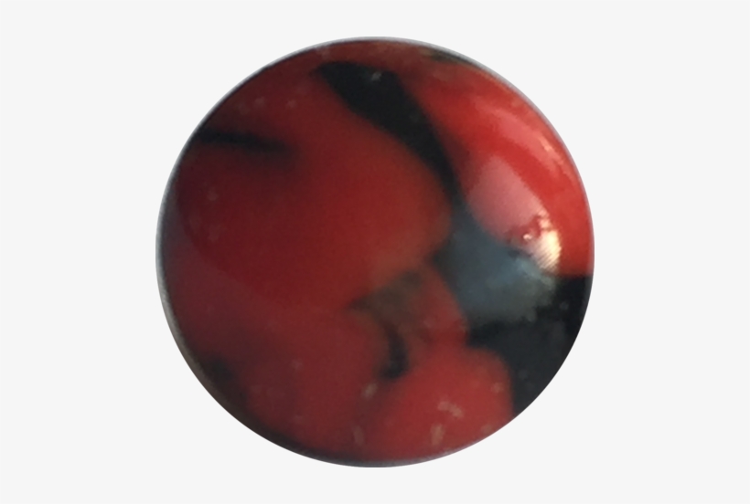 Red And Black Abstract Vintage Small Glass Button - Gemstone, transparent png download