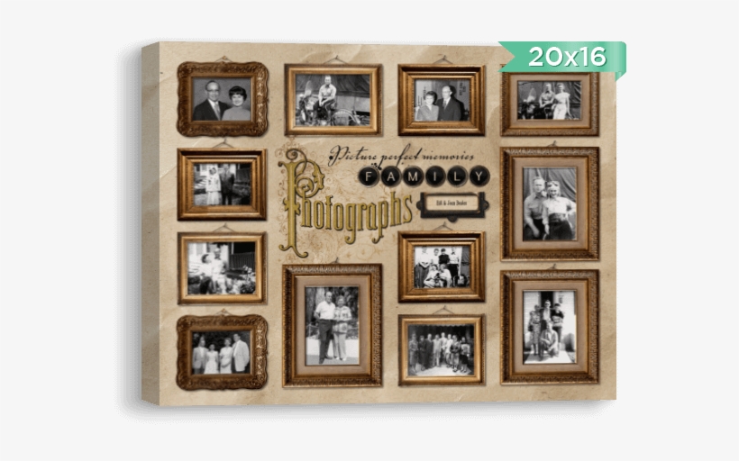 Vintage Photo Gallery - Picture Frame, transparent png download