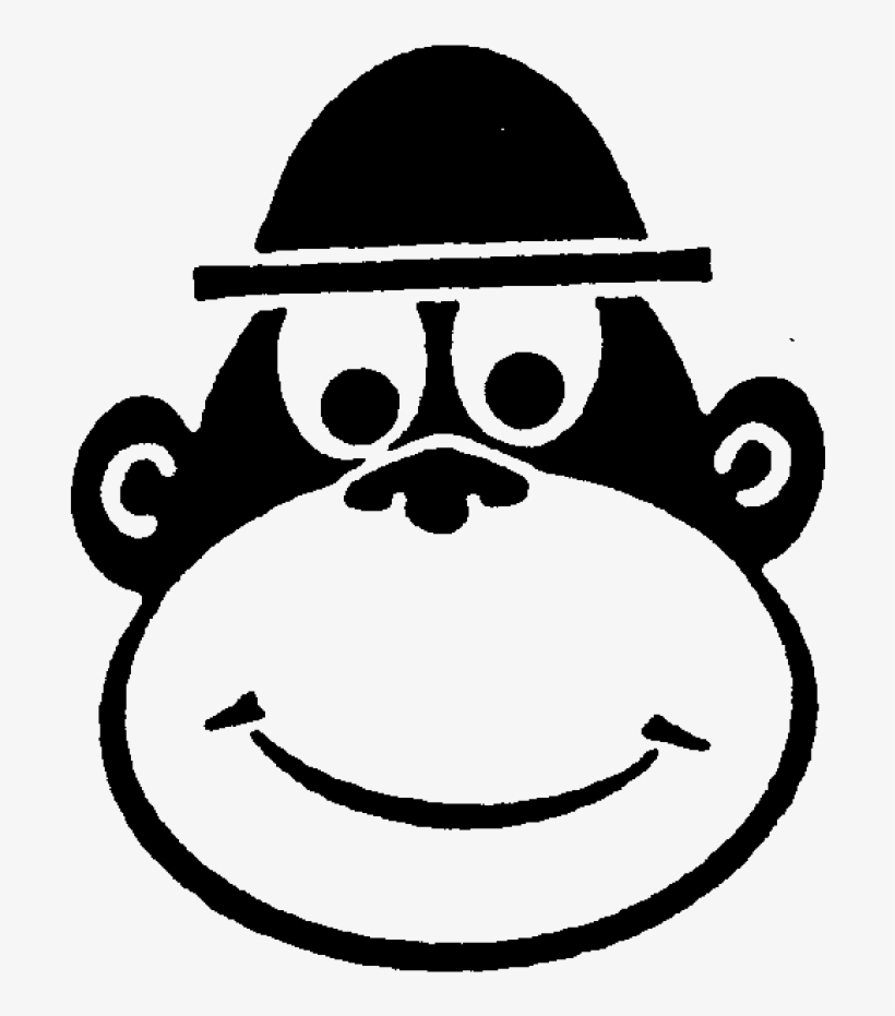 Cheeky Monkey Face Rubber Stamp - Rubber Stamping, transparent png download