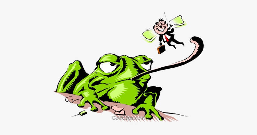 Cartoon Frog Royalty Free Vector Clip Art Illustration - Reptiles And Amphibians, transparent png download