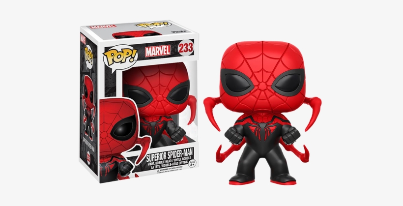 Superior Spider Man Us Exclusive Pop Vinyl Figure - Funko Pop Superior Spiderman, transparent png download