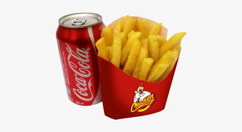 Porção De Batata Frita Express E Refrigerante 350ml - Coca Cola, transparent png download