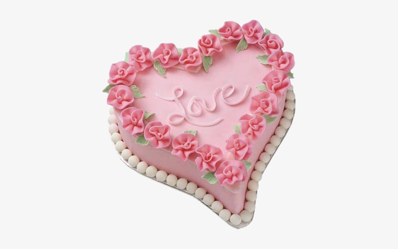 Pink Heart Cake Png Picture Birthday Clips, Happy Birthday - Heart Birthday Cake Png, transparent png download