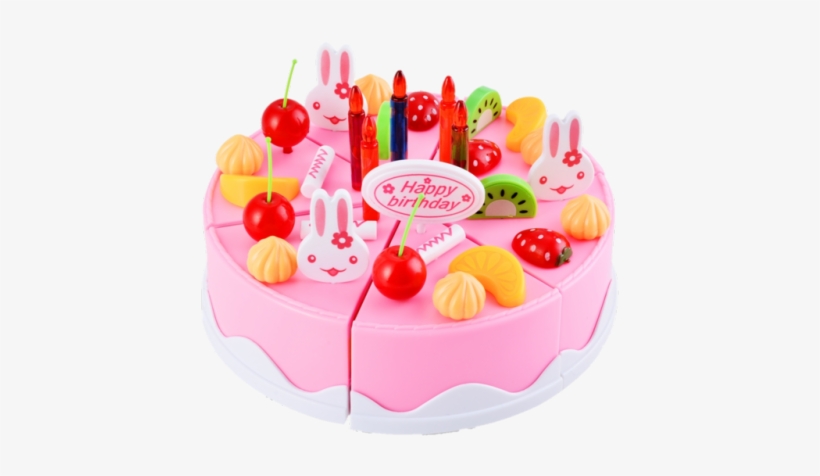 6 - Bignosedeer Children's Birthday Cake Play Set With, transparent png download