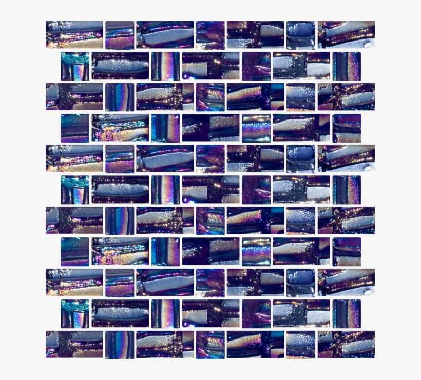 Blue Violet Recycled Glass Tile, transparent png download