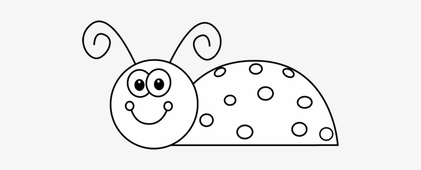 Clip Art Black And White Lady Bug, transparent png download