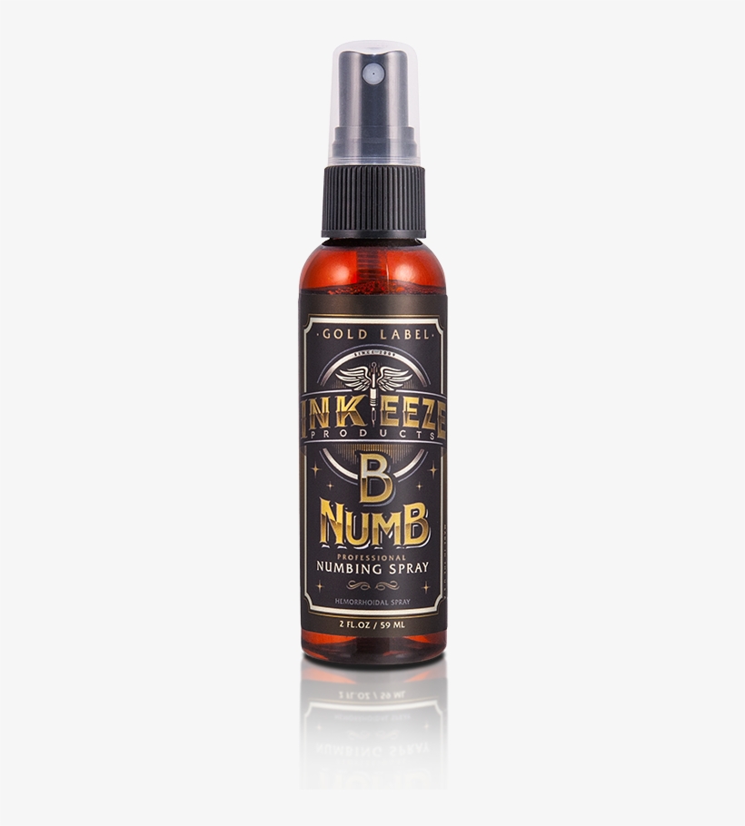 B Numb Numbing Spray "gold Label" - Ink-eeze Tattoo Products B-numb Numbing Spray Gold, transparent png download