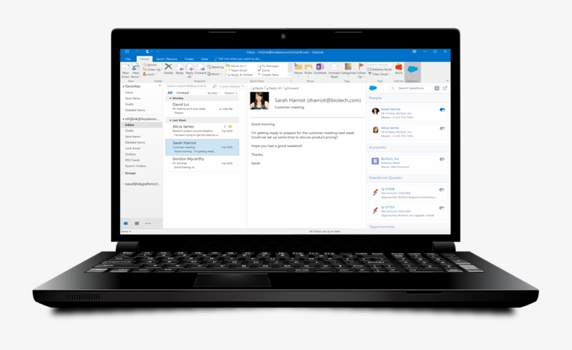 Salesforce And Microsoft Tighten Ties - Salesforce Lightning Outlook, transparent png download