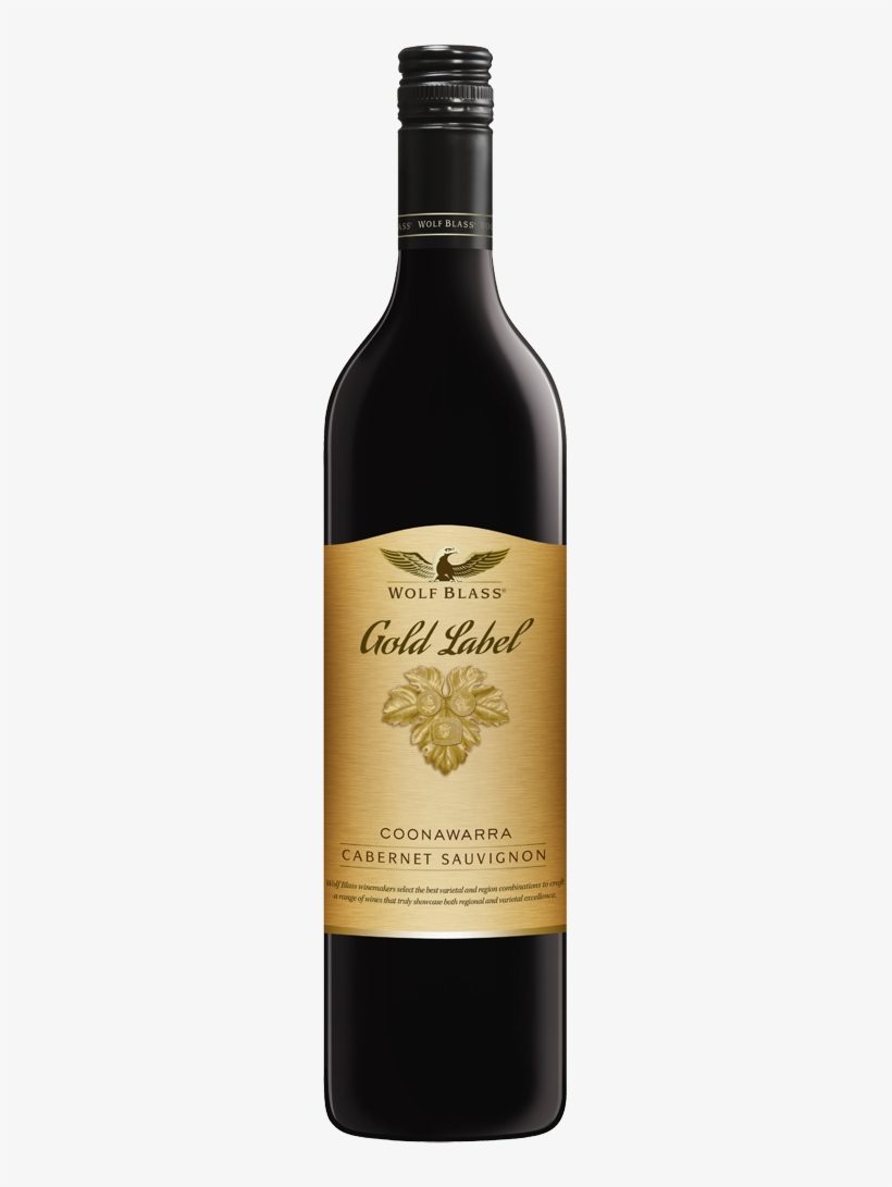 Wolf Blass Gold Label Cabernet Sauvignon - Wolf Blass Gold Label Cabernet Sauvignon 2013, transparent png download