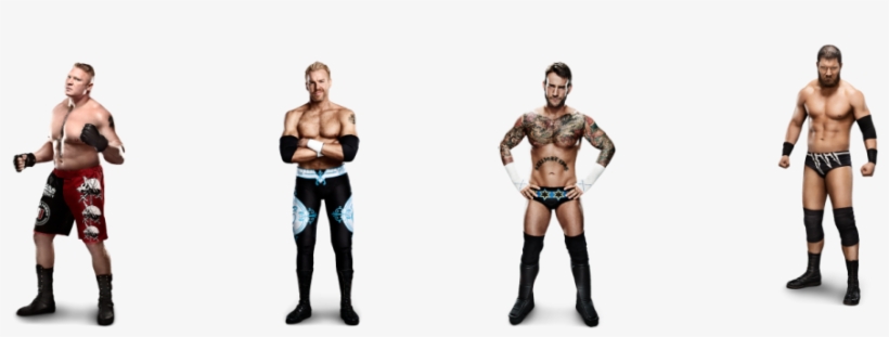 Brock Lesnar Christian Cm Punk Curtis Axel - Wwe Superstar Scale Figures, transparent png download