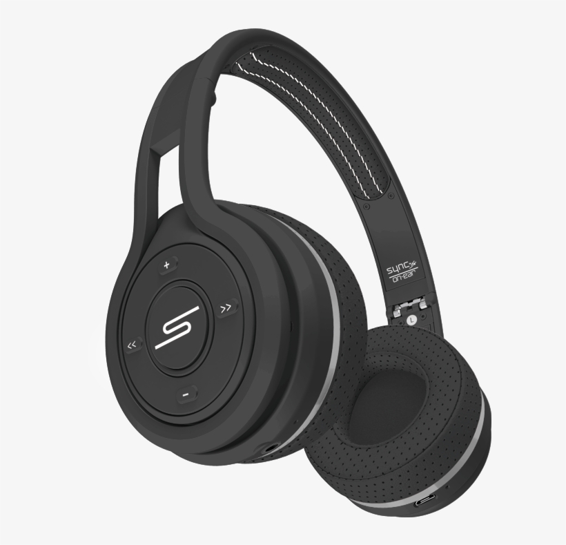 Here, Axel Is Modeling The On Ear Wireless Sport In - Sms Audio Sport Wireless Headphones, transparent png download