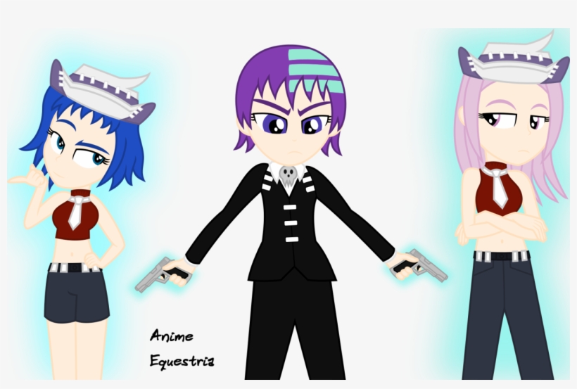 Anime-equestria, Crossover, Death The Kid, Equestria - My Little Pony: Equestria Girls, transparent png download