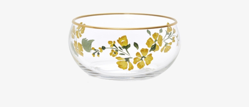 Murano Bowl With Yellow Flower - Bowl, transparent png download