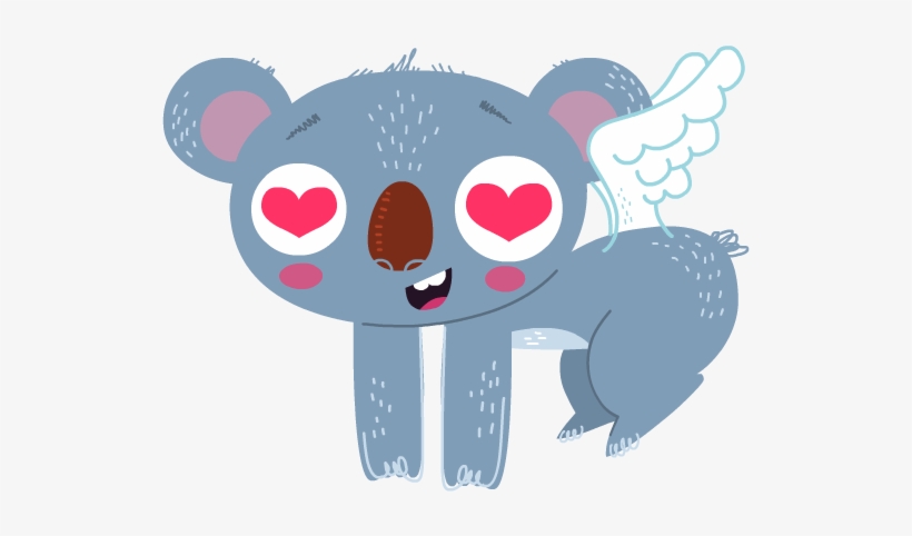 Koala Love Emoji, transparent png download