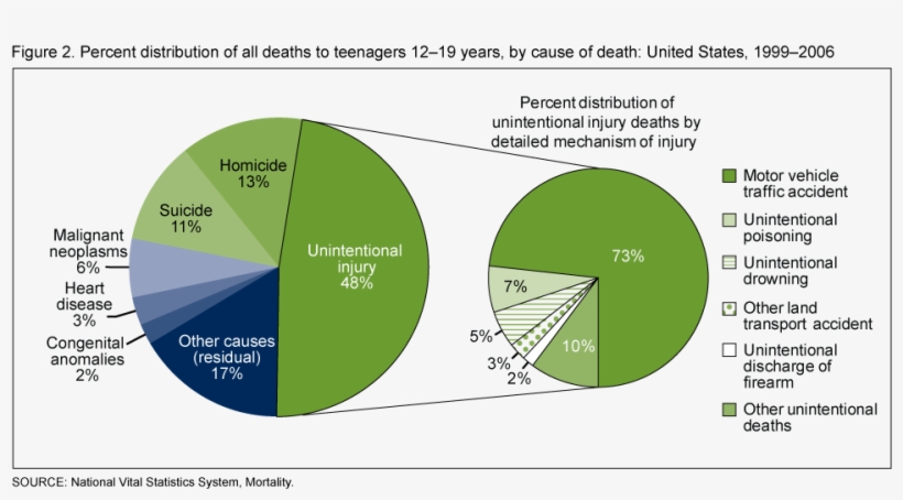 10 Leading Causes Of Death Among Teens, transparent png download