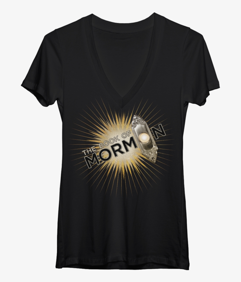 Ladies Logo V Neck T Shirt - Book Of Mormon Musical, transparent png download