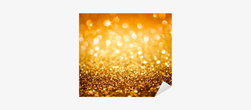 Golden Glitter And Stars For Christmas Background Sticker - Womens 925 Sterling Silver Oval Heart Cubic Zirconia, transparent png download