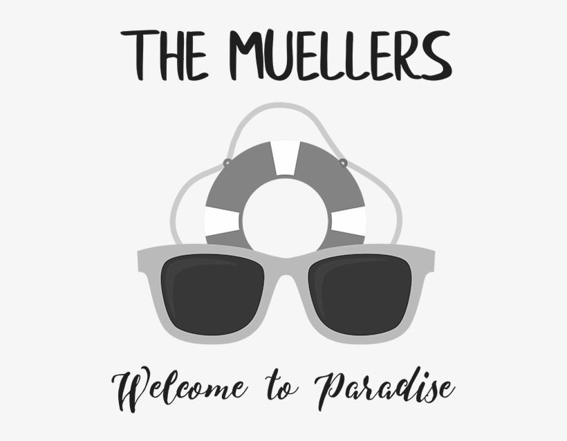 P9007 “welcome To Paradise” 18 X 18″ Wood Plank Sign - Vector Graphics, transparent png download