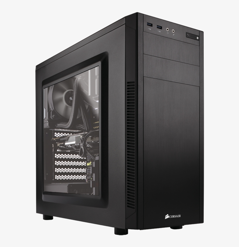 Desktop-case3 - Corsair 100 R, transparent png download