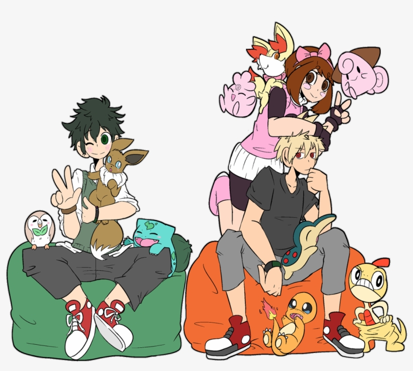 Tri-falls Also, You Guys Voted That Deku, Bakugou, - Pokémon, transparent png download