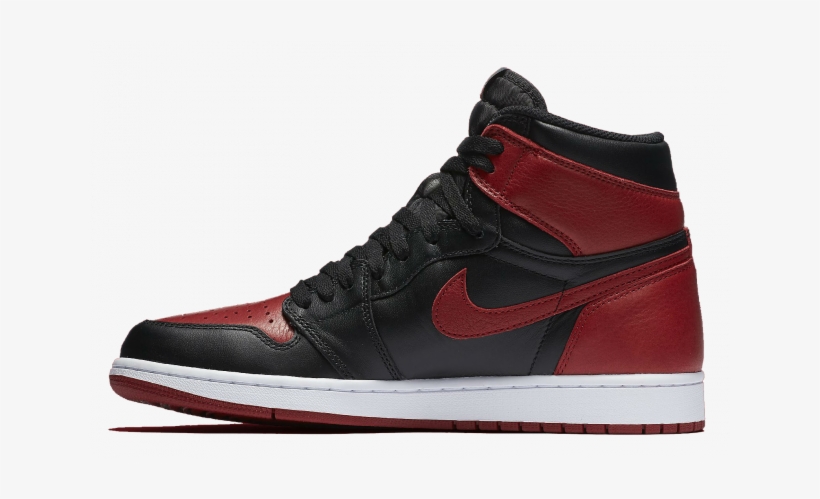 Nike Air Jordan 1 Retro High Og Banned Sneaker, transparent png download