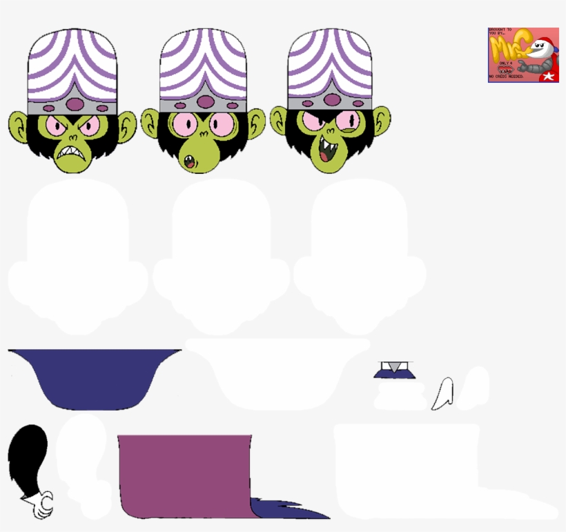 Click For Full Sized Image Mojo Jojo - Powerpuff Girls Nintendo Switch, transparent png download