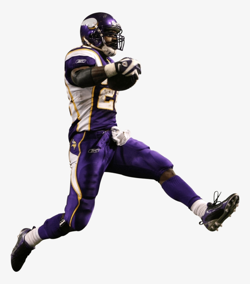 Adrian Peterson Side View - Adrian Peterson 2007 Action Photo Print, transparent png download