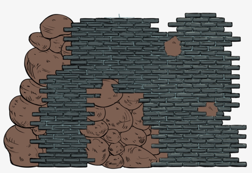 Cracked Wall - Portable Network Graphics, transparent png download