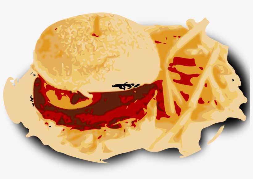This Free Icons Png Design Of Burger & Fries, transparent png download