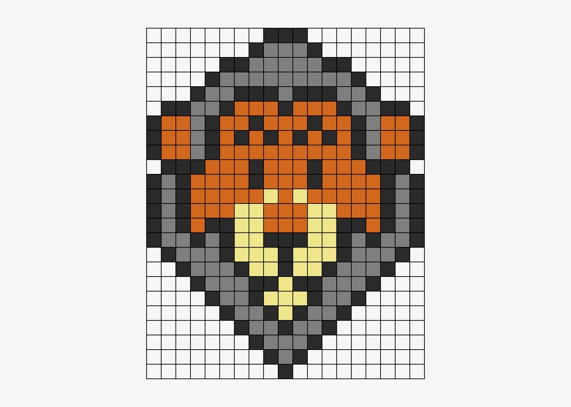 The Lion King Scar Perler Bead Pattern / Bead Sprite - Рисовать По Клеточкам Льва, transparent png download