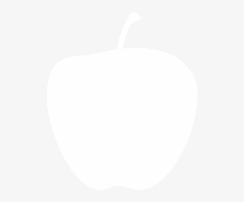 Completely White Apple Clip Art At Clker - Food Icons Png White, transparent png download