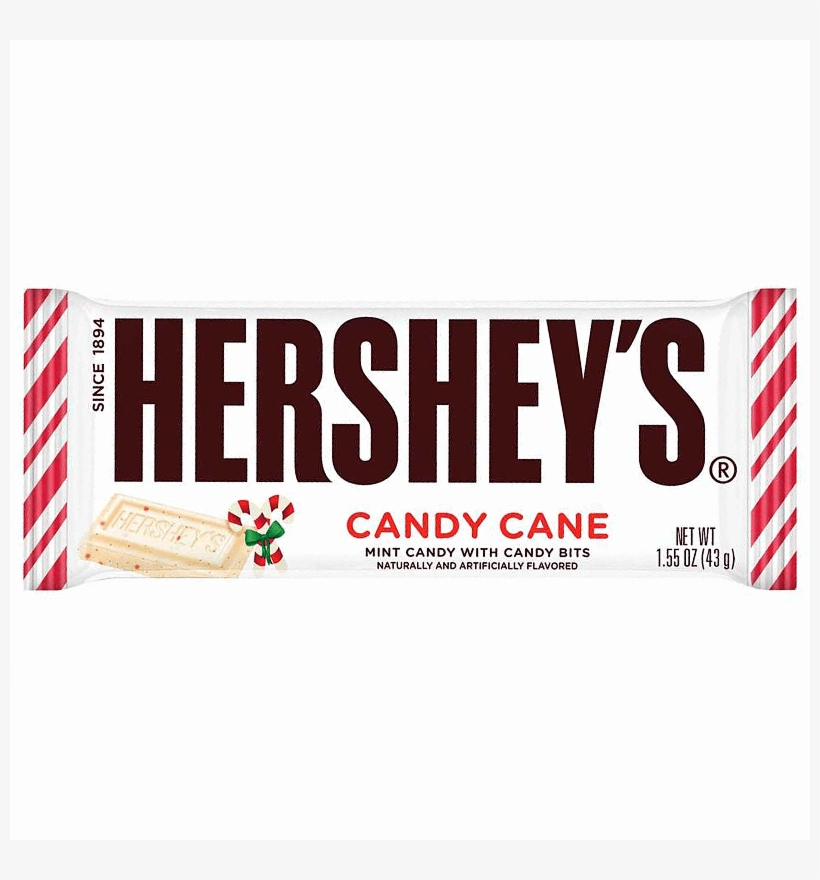 Hershey's Candy Cane Bar 43g - Hershey Chocolate Bar Cookies And Cream, transparent png download