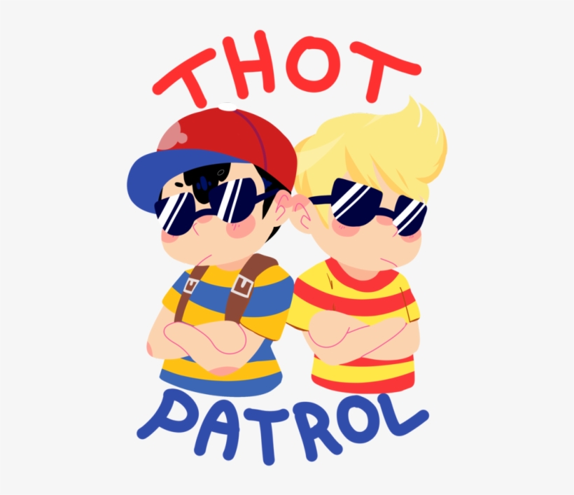 Cosmichi's Art Blog, Are You Tired Of Thots Do You - Lucas And Ness, transparent png download