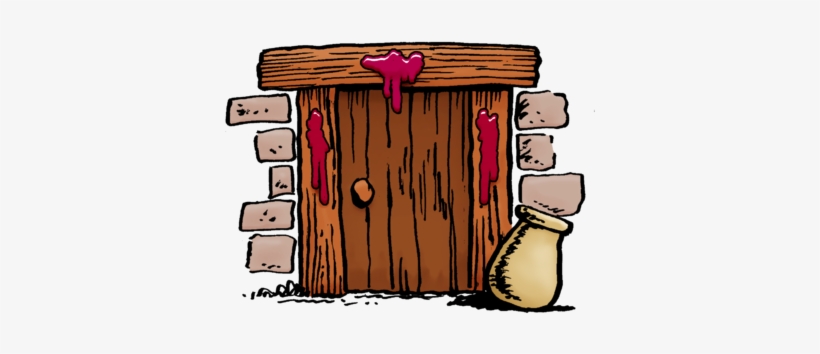 Blood On Lintel And Threshold Clip Art - Porta Com Sangue Nos Umbrais, transparent png download