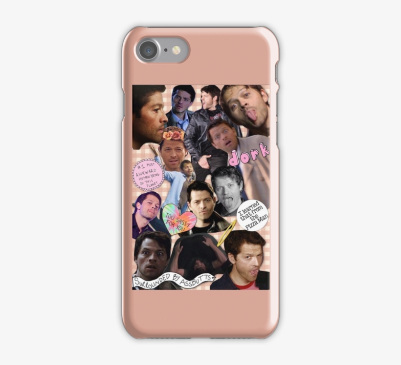 "misha Collins Tumblr Collage" Iphone Cases & Skins - Iphone, transparent png download