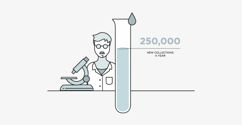 Cartoon Image Of A Scientist With A Microscope And - Cord Blood, transparent png download